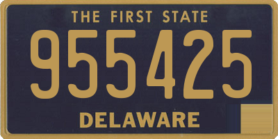 DE license plate 955425