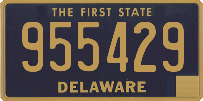 DE license plate 955429