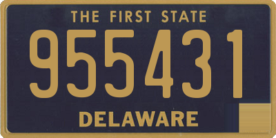 DE license plate 955431