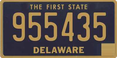 DE license plate 955435