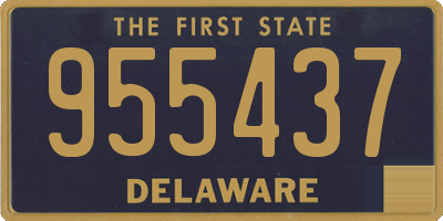 DE license plate 955437