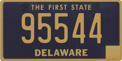 DE license plate 95544