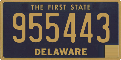 DE license plate 955443