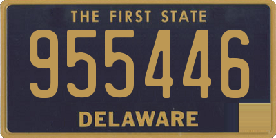 DE license plate 955446