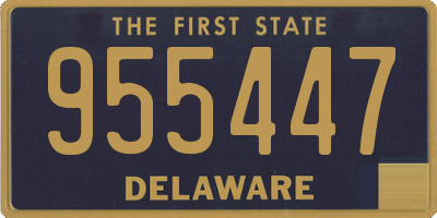 DE license plate 955447
