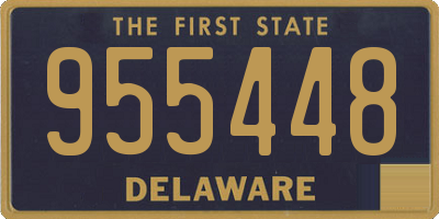 DE license plate 955448