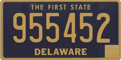 DE license plate 955452