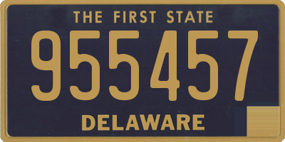 DE license plate 955457