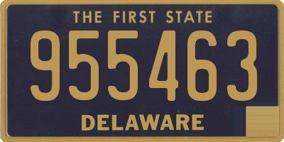 DE license plate 955463