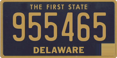 DE license plate 955465