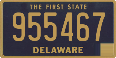 DE license plate 955467