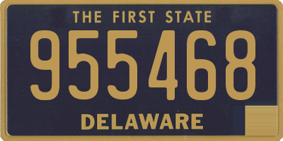 DE license plate 955468