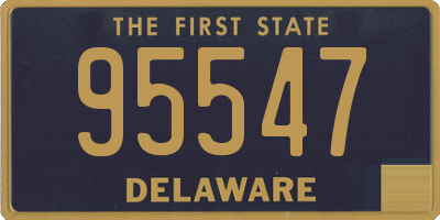 DE license plate 95547
