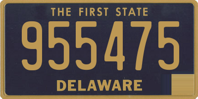 DE license plate 955475