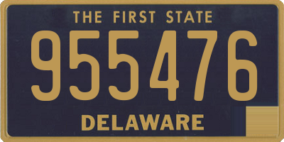 DE license plate 955476