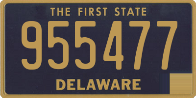 DE license plate 955477