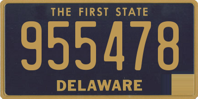 DE license plate 955478