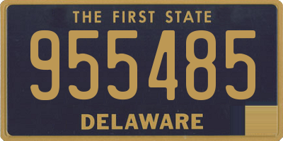 DE license plate 955485