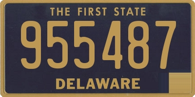 DE license plate 955487