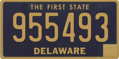 DE license plate 955493