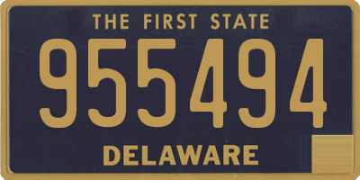 DE license plate 955494