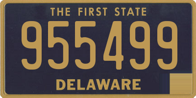 DE license plate 955499