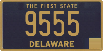 DE license plate 9555
