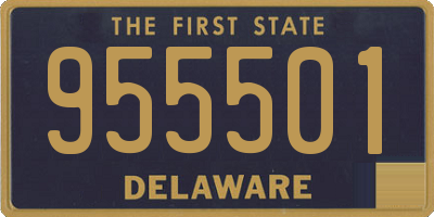 DE license plate 955501