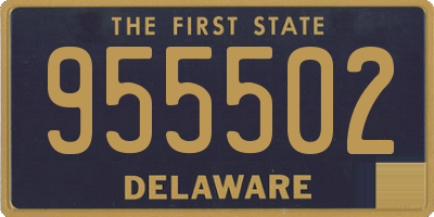 DE license plate 955502