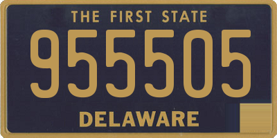 DE license plate 955505