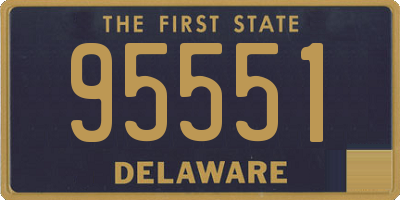 DE license plate 95551
