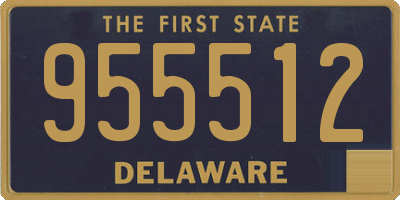 DE license plate 955512