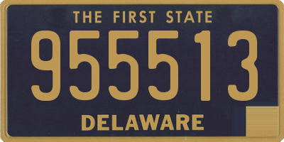 DE license plate 955513