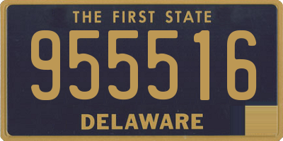 DE license plate 955516