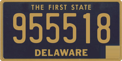 DE license plate 955518