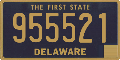 DE license plate 955521