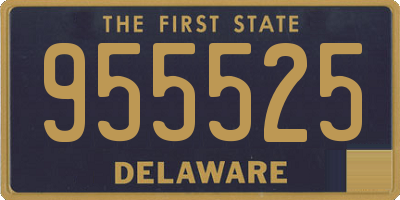 DE license plate 955525
