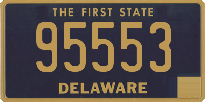 DE license plate 95553