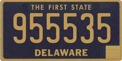 DE license plate 955535