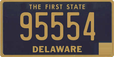 DE license plate 95554
