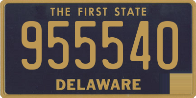 DE license plate 955540
