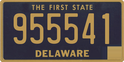 DE license plate 955541