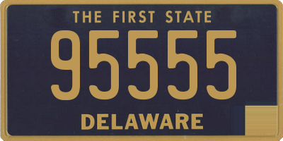 DE license plate 95555