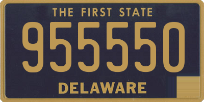 DE license plate 955550