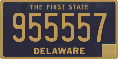 DE license plate 955557