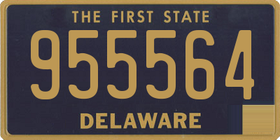 DE license plate 955564