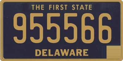 DE license plate 955566