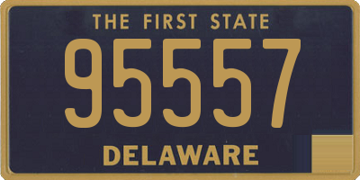 DE license plate 95557