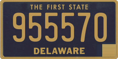 DE license plate 955570