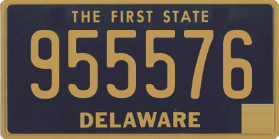 DE license plate 955576